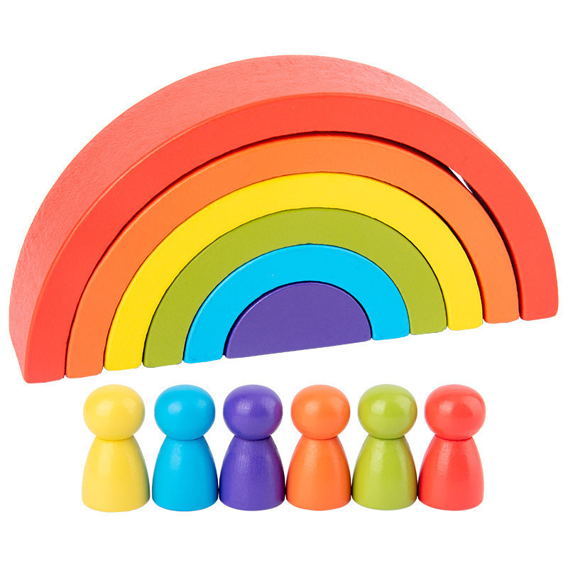 Arc-en-ciel de blocs de construction