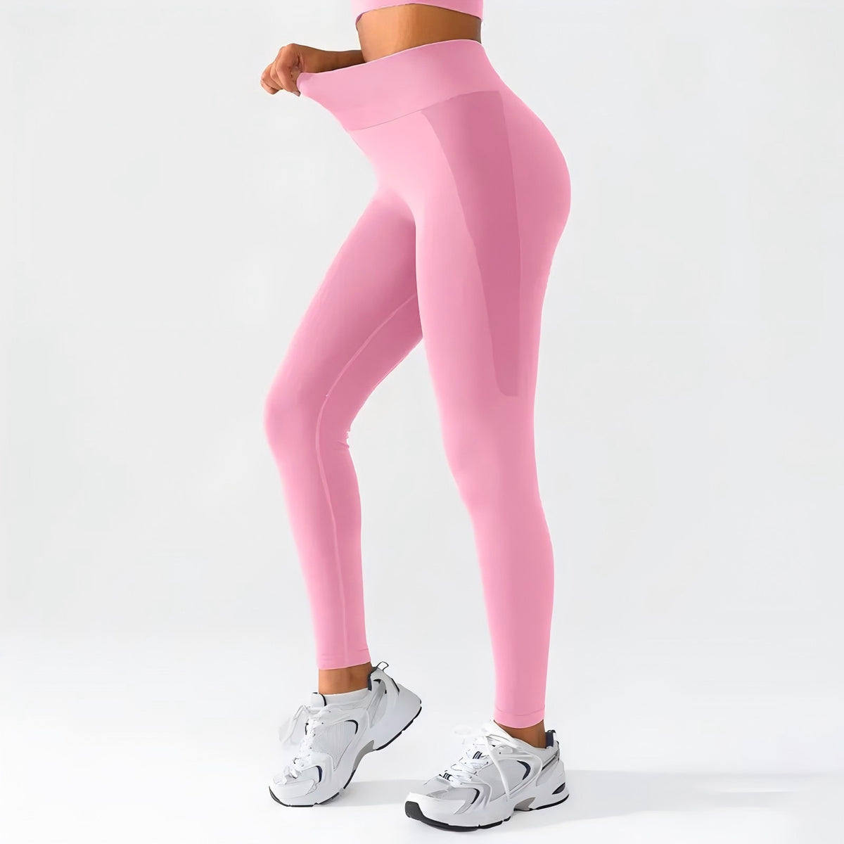 Pantaloni da yoga a vita alta senza cuciture da donna