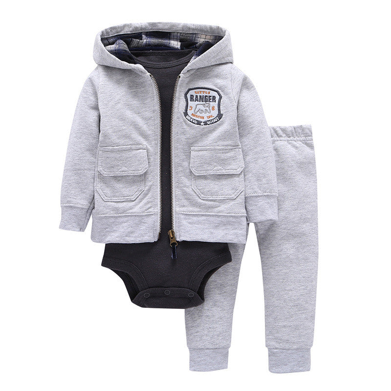 Tweedeelige katoenen baby-outfitset