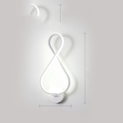 Nordische minimalistische LED-Wandleuchte
