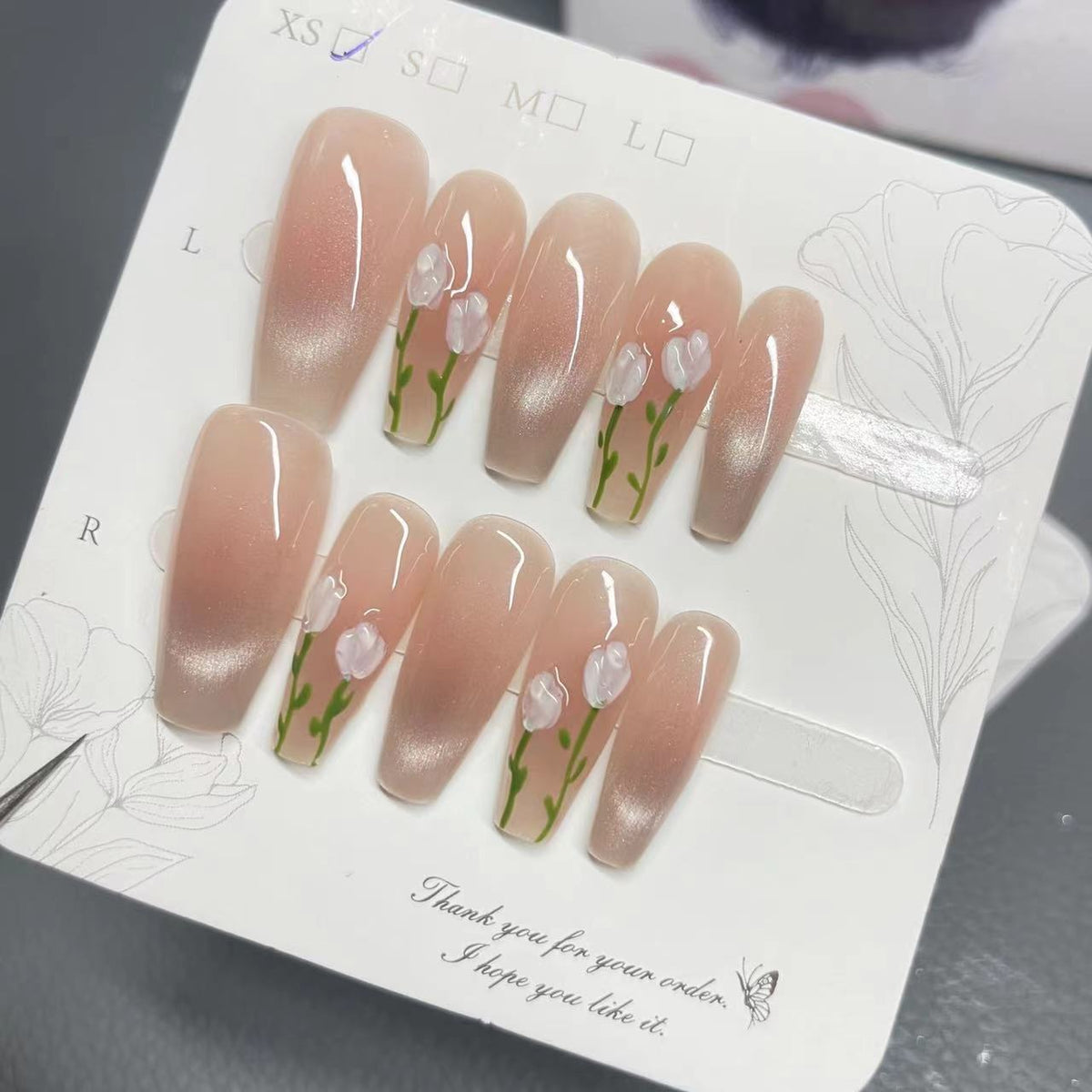 Handmade Press-On Nails, Multiple Styles