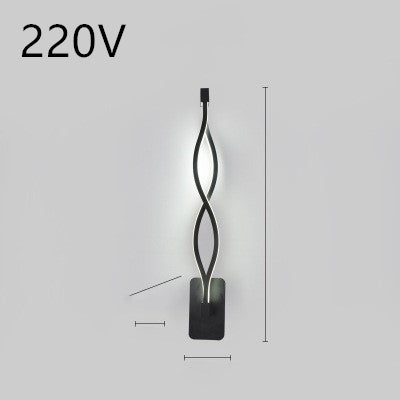 Nordische minimalistische LED-Wandleuchte