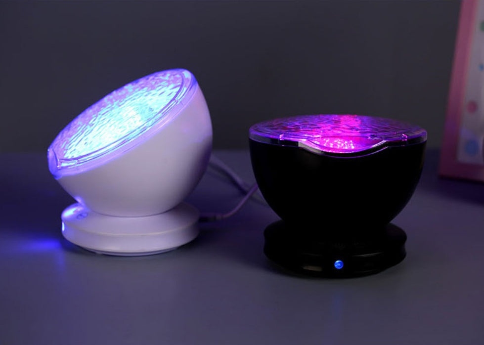 Projecteur de vagues océaniques veilleuse avec haut-parleur