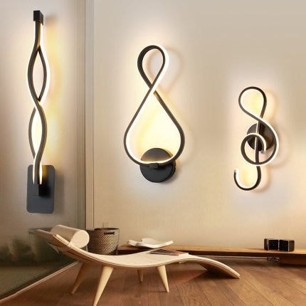 Nordische minimalistische LED-Wandleuchte