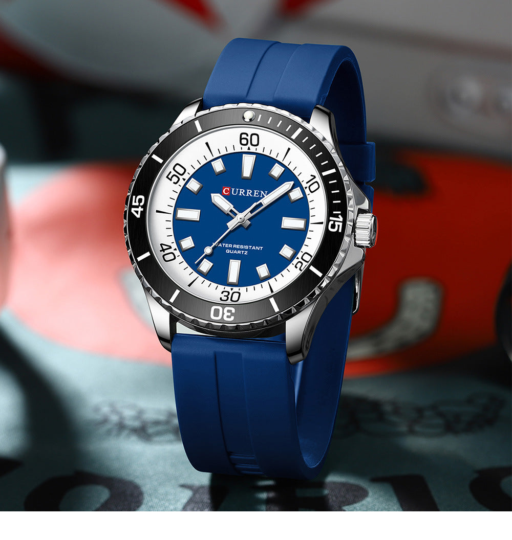 Unisex Round Waterproof Quartz Watch