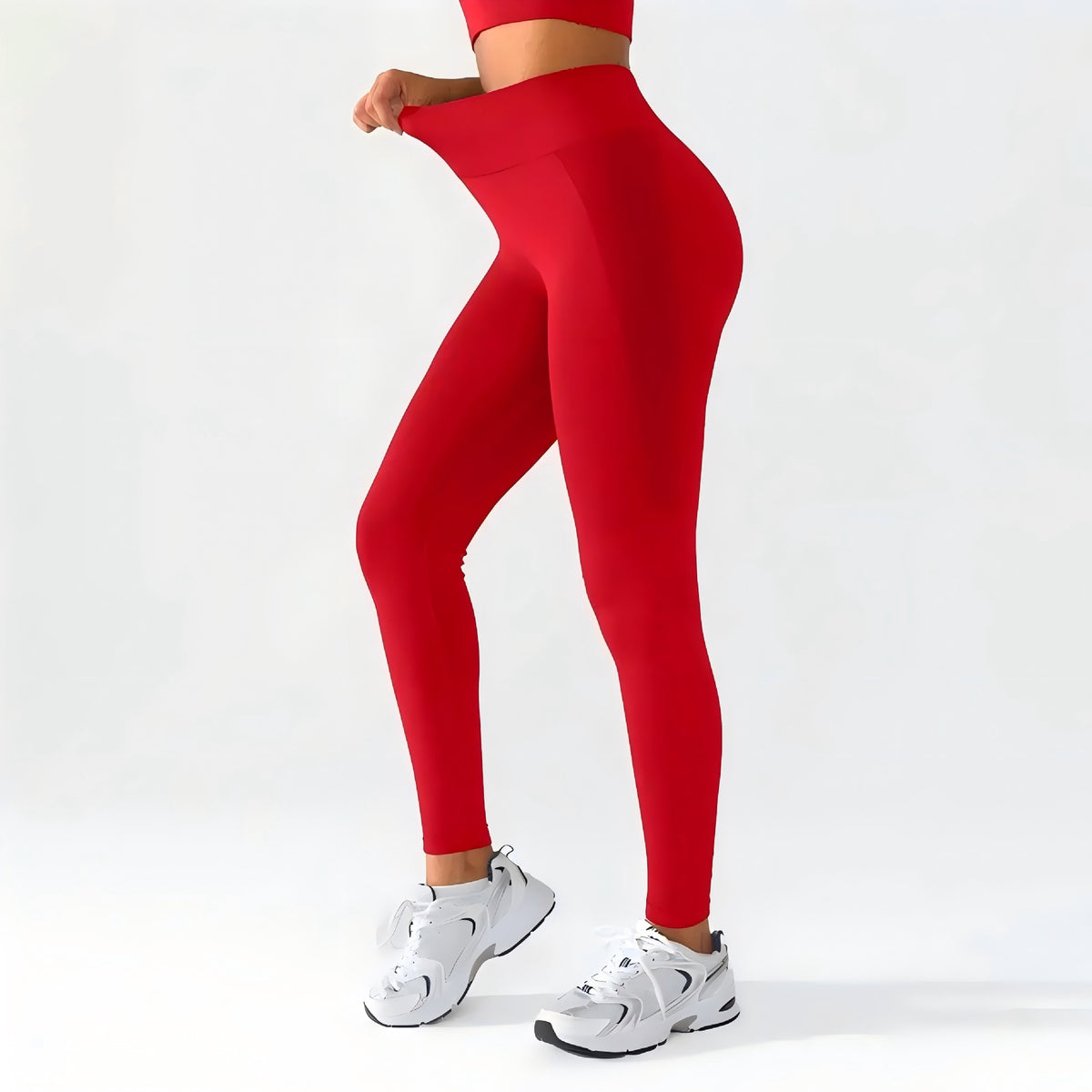 Pantaloni da yoga a vita alta senza cuciture da donna