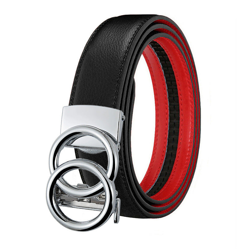 Unisex Automatic Genuine Leather Belt