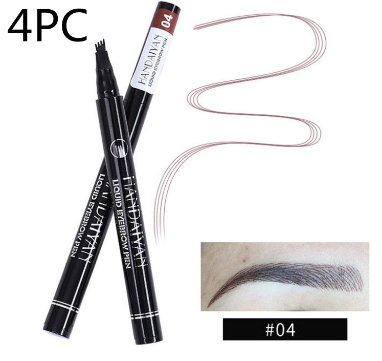 Crayon à sourcils pointe fourchette, résistant à l'eau