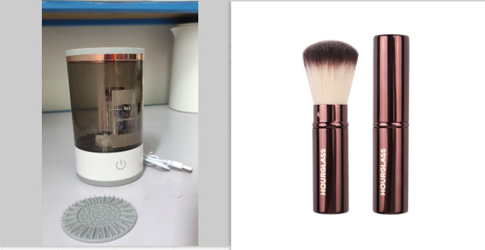 Nettoyeur de pinceaux de maquillage électrique avec chargement USB