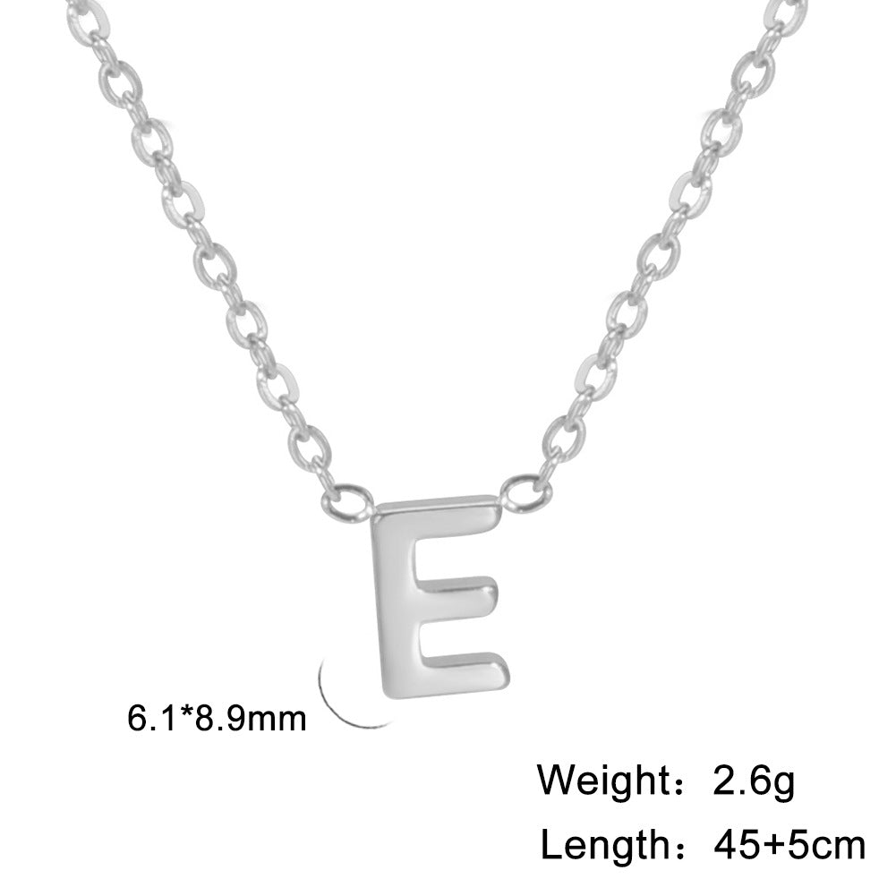 Personalisierte Buchstaben-Halskette mit Anhänger, 18K Gold