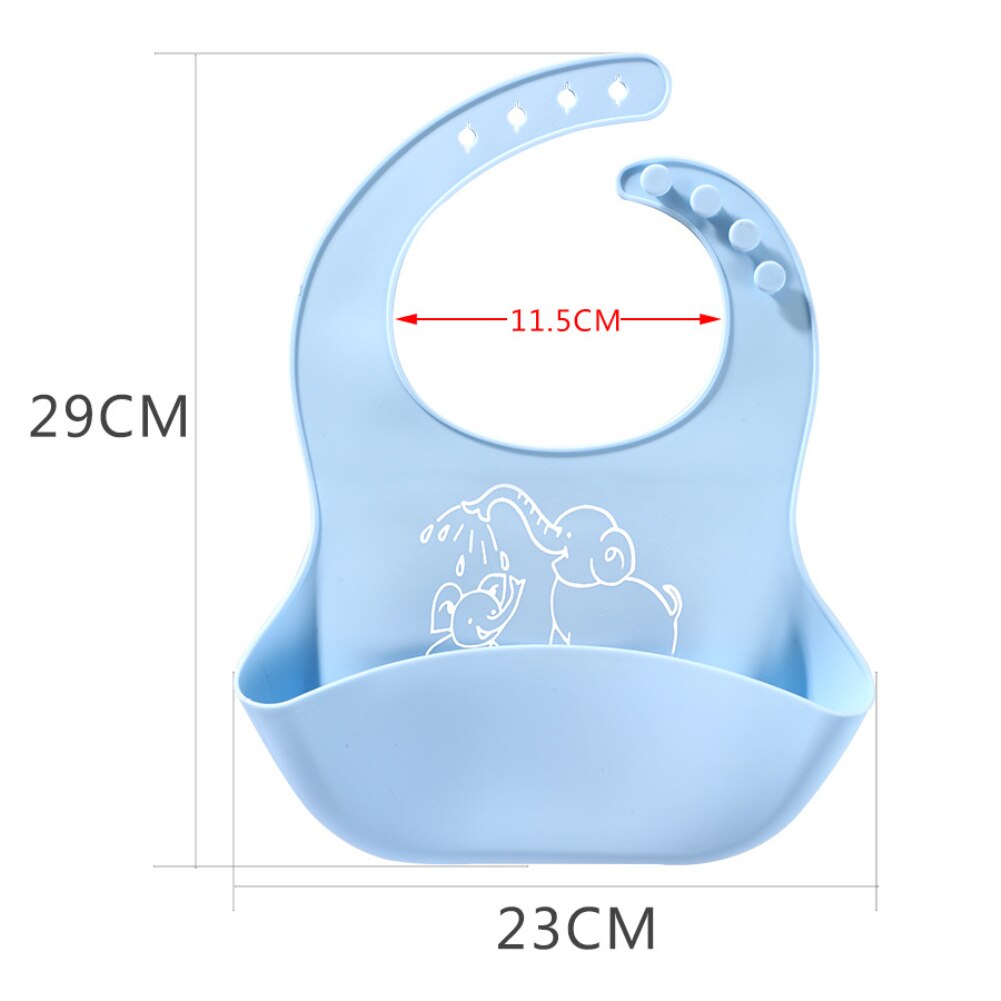 Bavoir bébé repas en silicone sac à salive