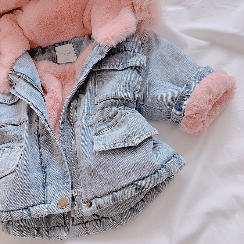 Jeansmantel für Mädchen