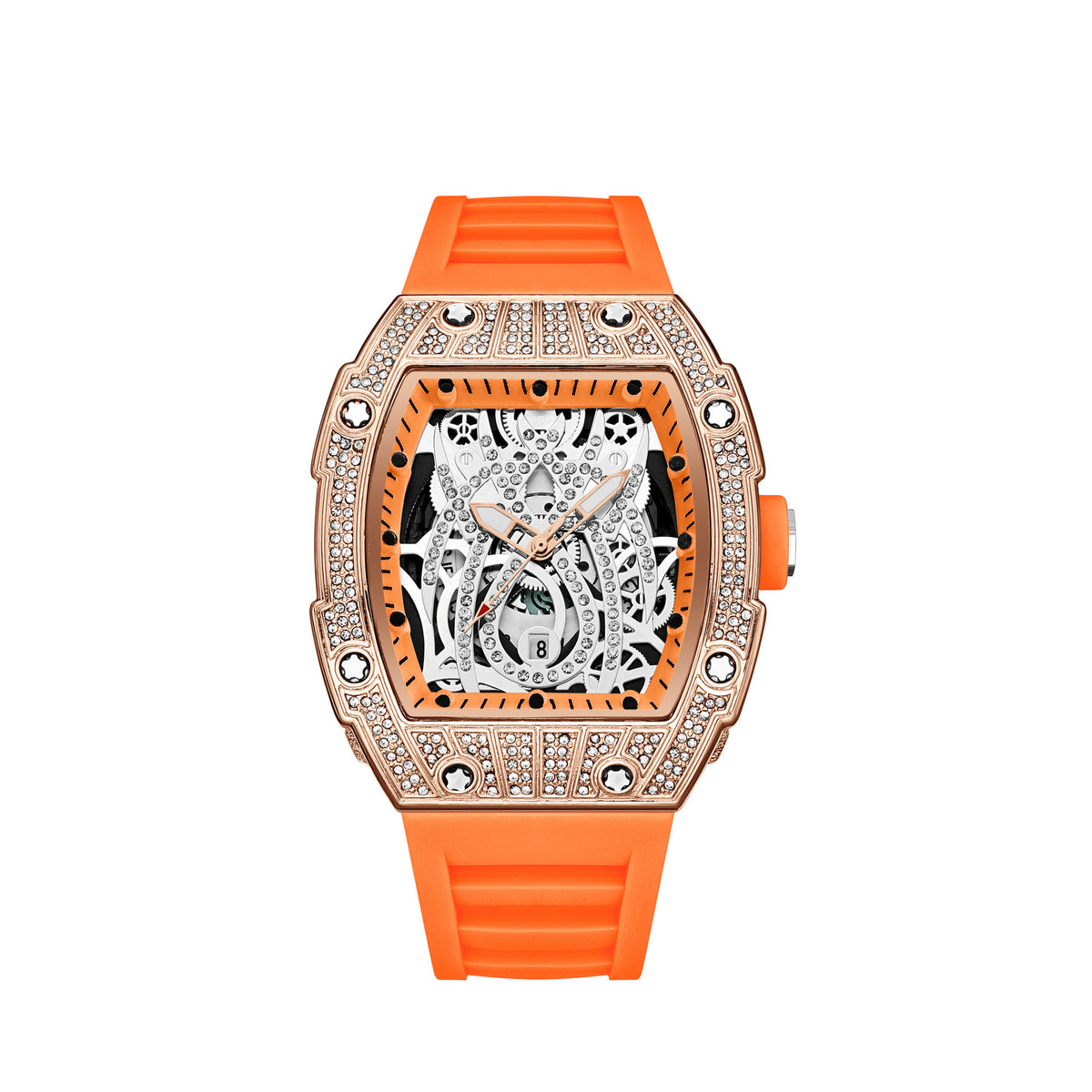 Montre à cadran squelette, unisexe