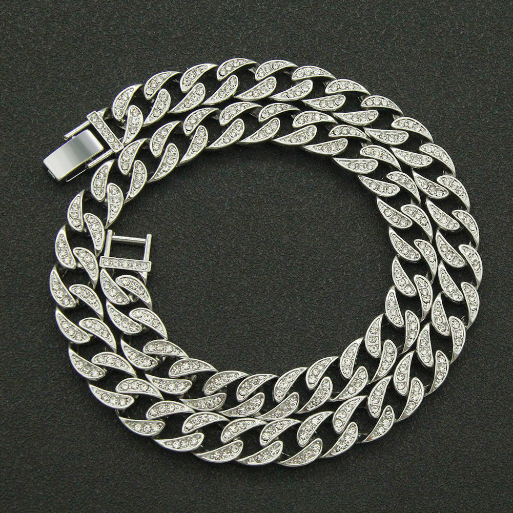 Rhinestone Cuban Link Chain, Hip-Hop