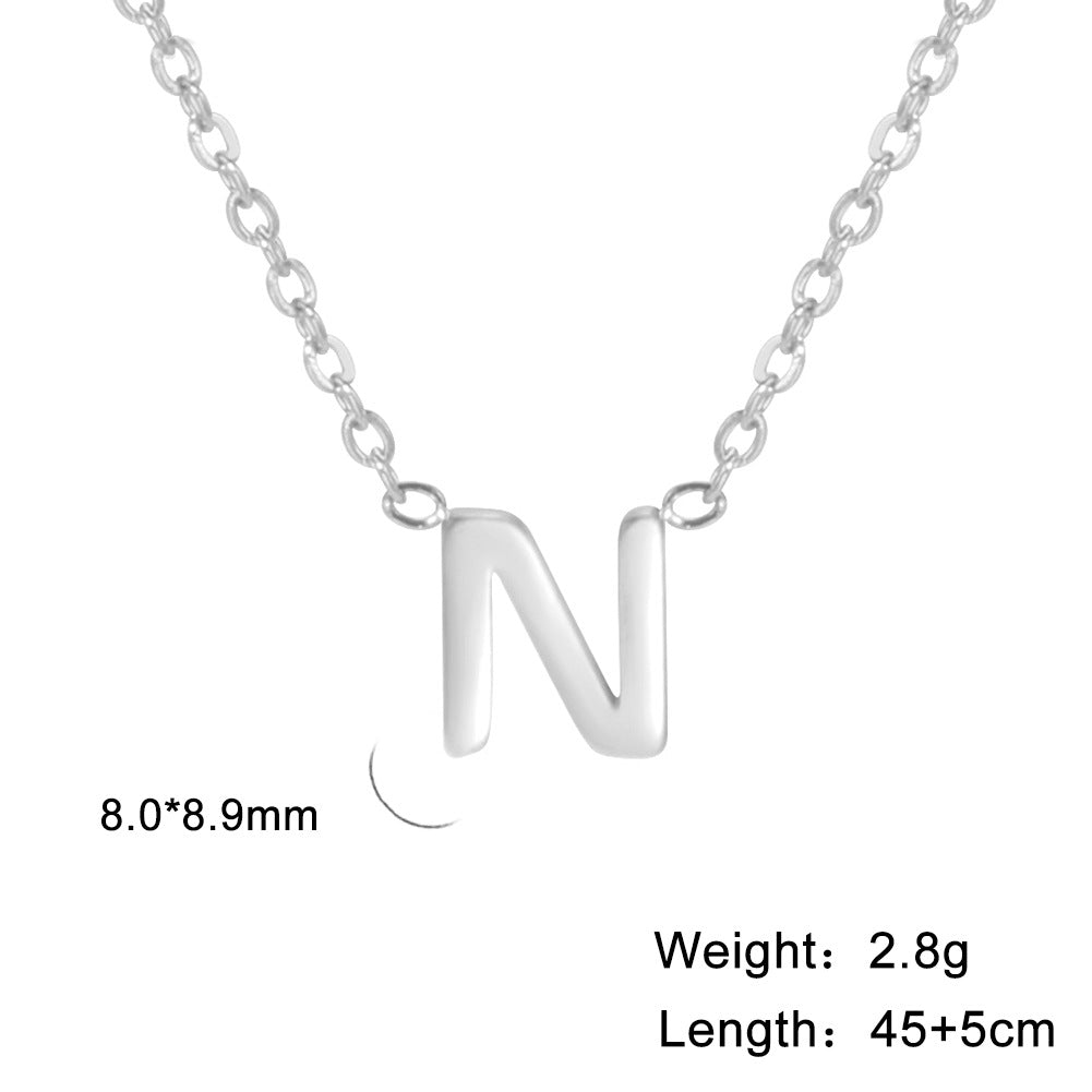 Personalisierte Buchstaben-Halskette mit Anhänger, 18K Gold