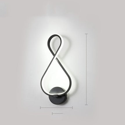 Nordische minimalistische LED-Wandleuchte