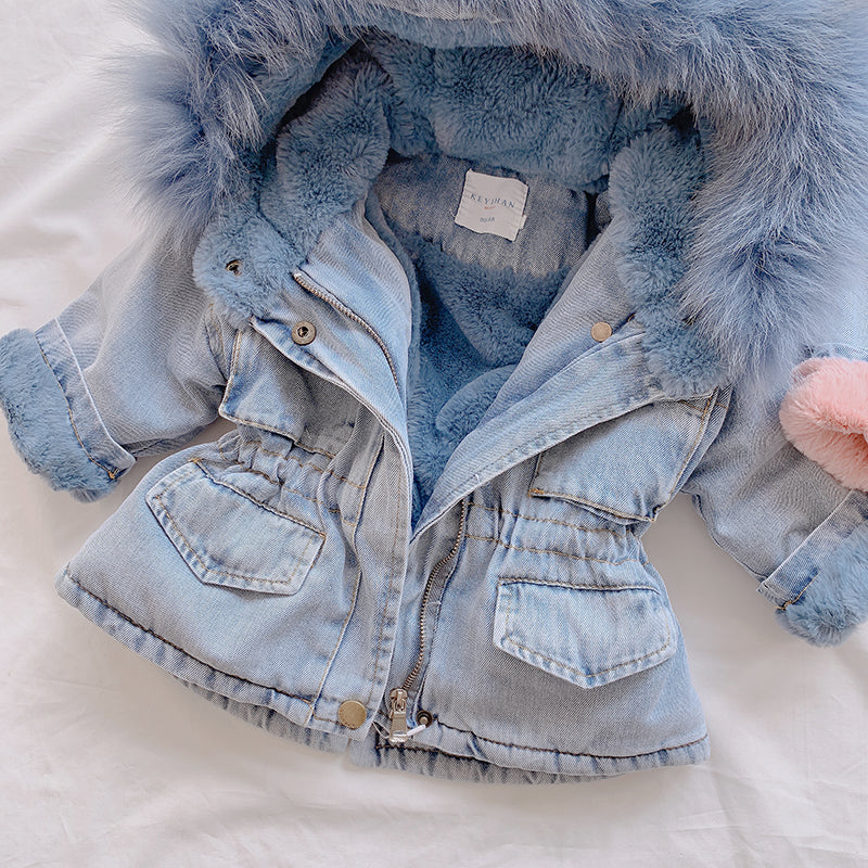 Jeansmantel für Mädchen