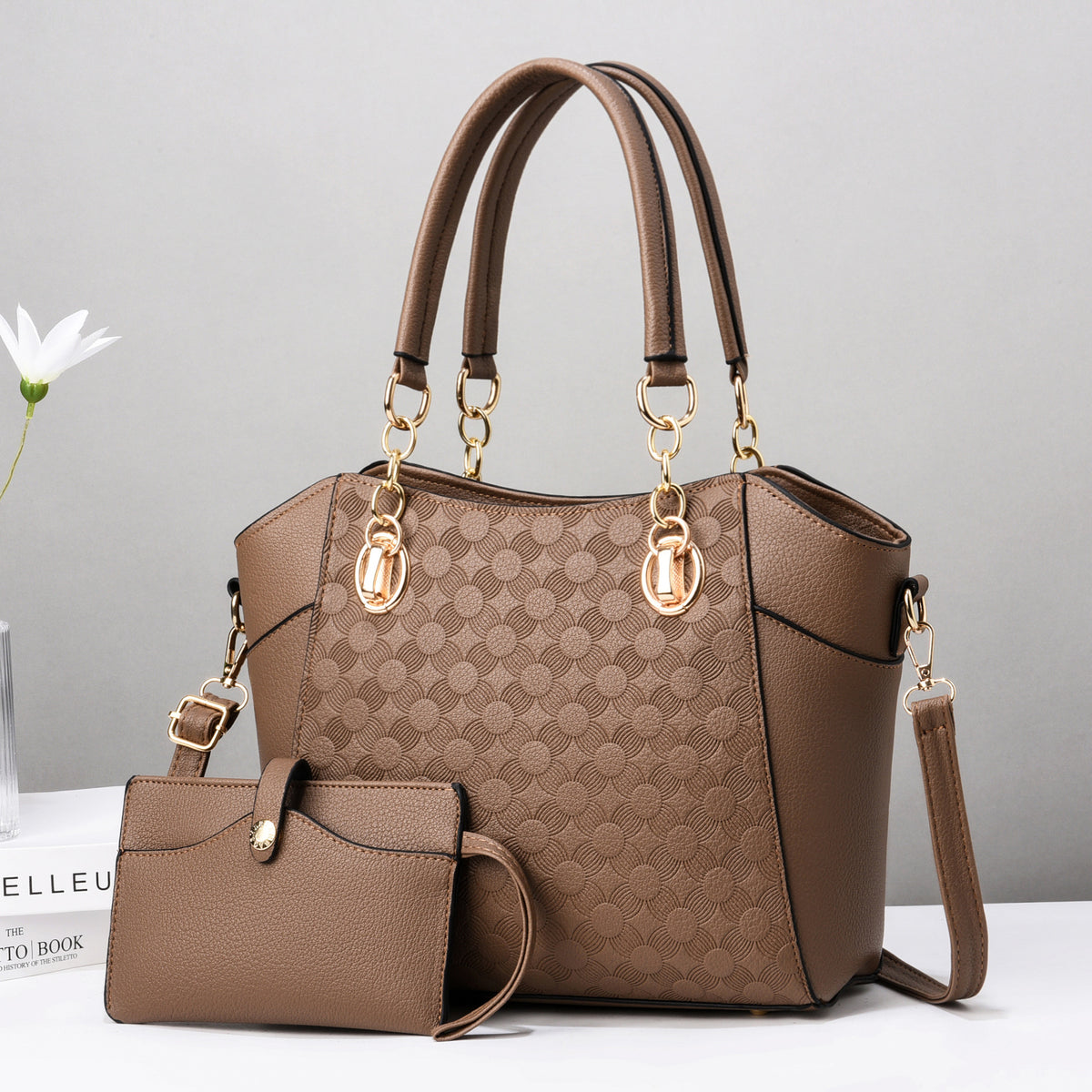 Bolso bandolera retro para mujer, bolso de hombro estructurado