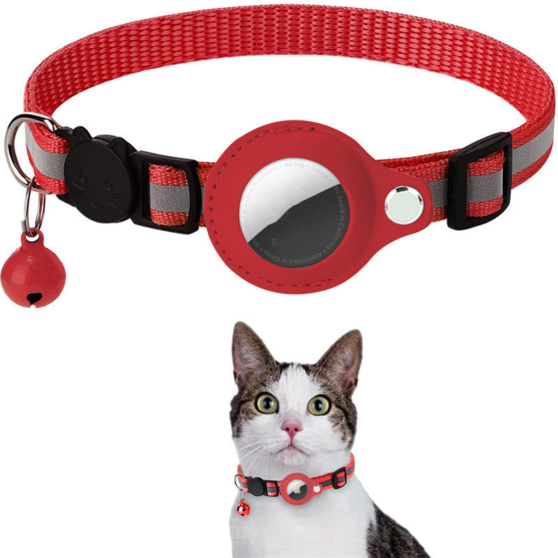 Coleira Refletora para Animal de Estimação com Suporte para AirTag