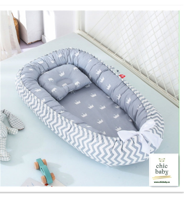 Tragbares Babybett für Kinder, herausnehmbar und waschbar, Reisebett für Säuglinge und Kleinkinder