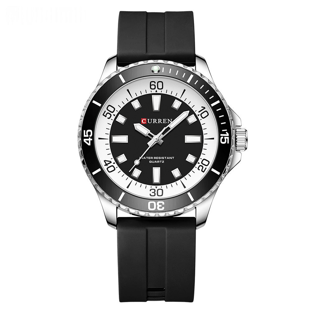 Unisex Round Waterproof Quartz Watch