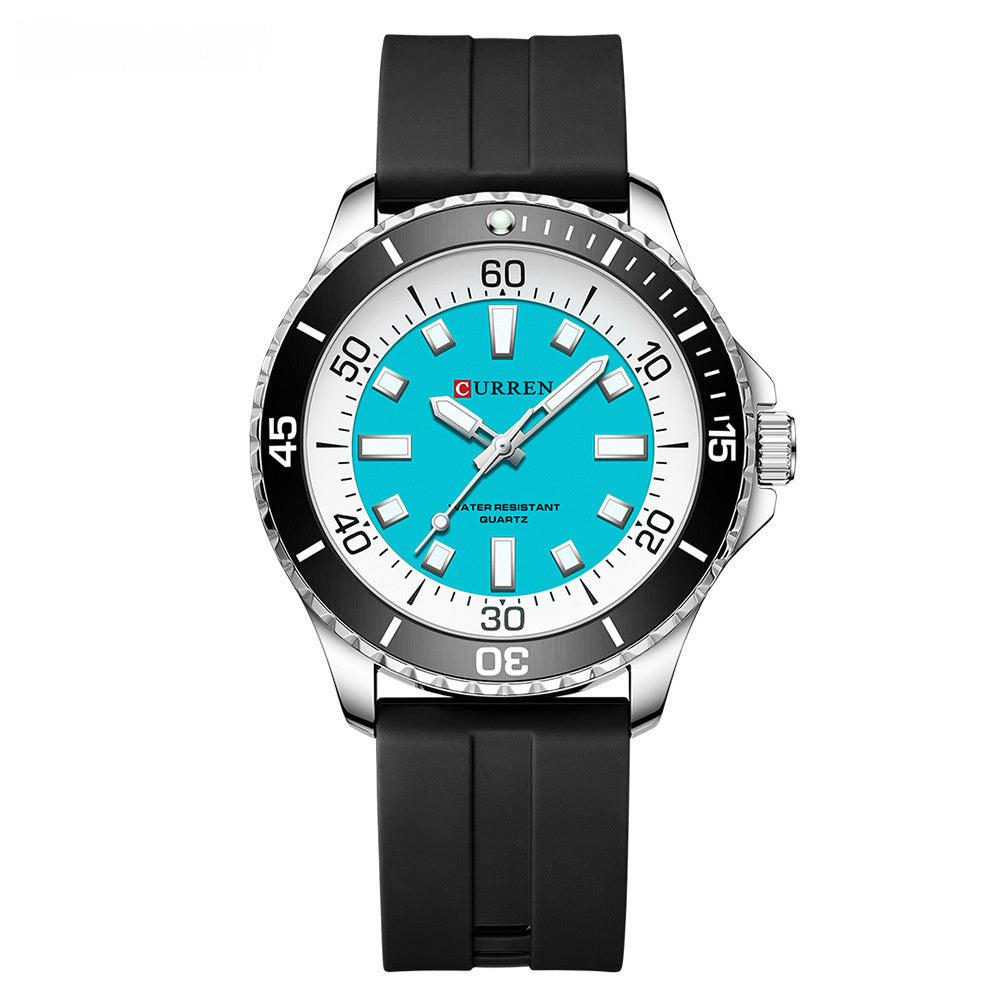 Unisex Round Waterproof Quartz Watch