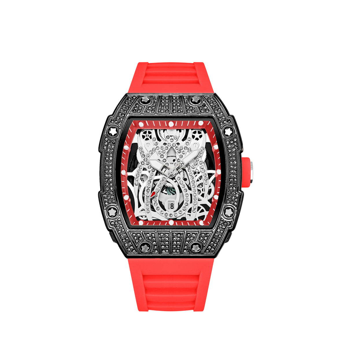 Montre à cadran squelette, unisexe