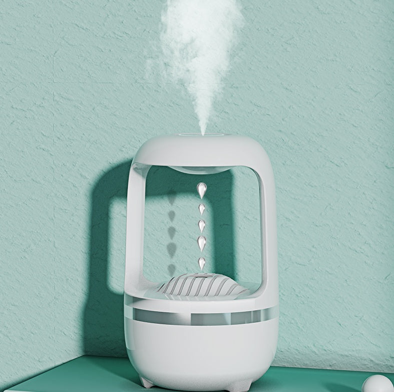 Humidificateur anti-gravité à effet goutte d'eau