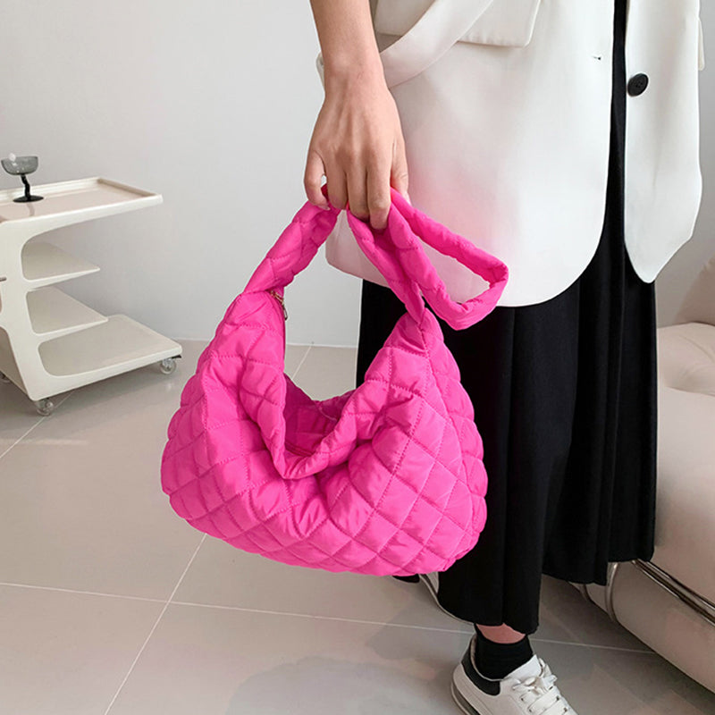 Winter Personalized Bags for Women Crossbody Bag with Rhombus Stitching Design Commuting C