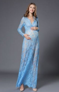 Sexy Perspective Lace Dress, Pregnant Women's Skirts, Pregnant Women, Photographing, Mater