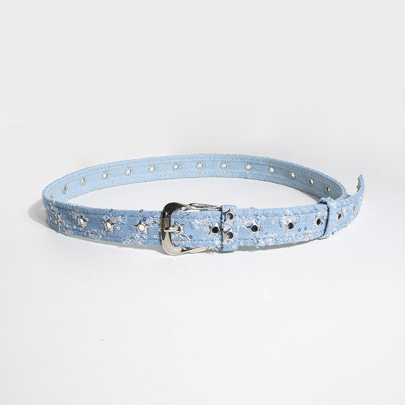In-stock Suede Leopard Print Simple Style Women's Versatile Pin Buckle Clothing Belt, Best