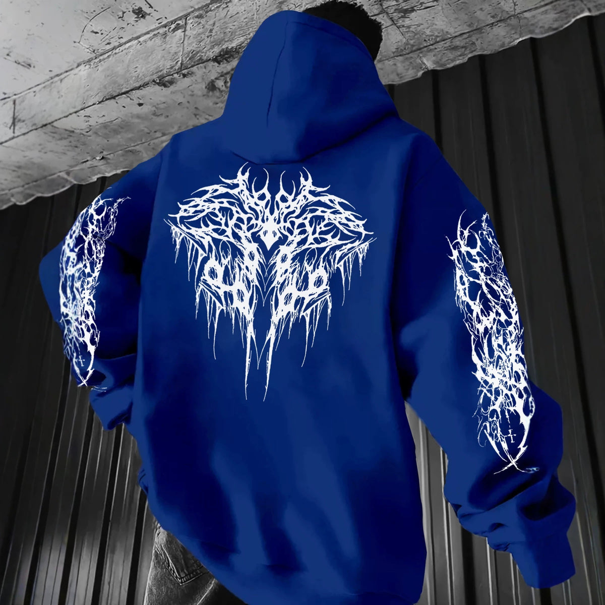 Sweatshirt com Capuz e Corte Largo para Homem