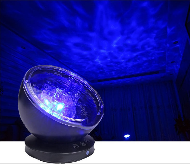 Projecteur de vagues océaniques veilleuse avec haut-parleur