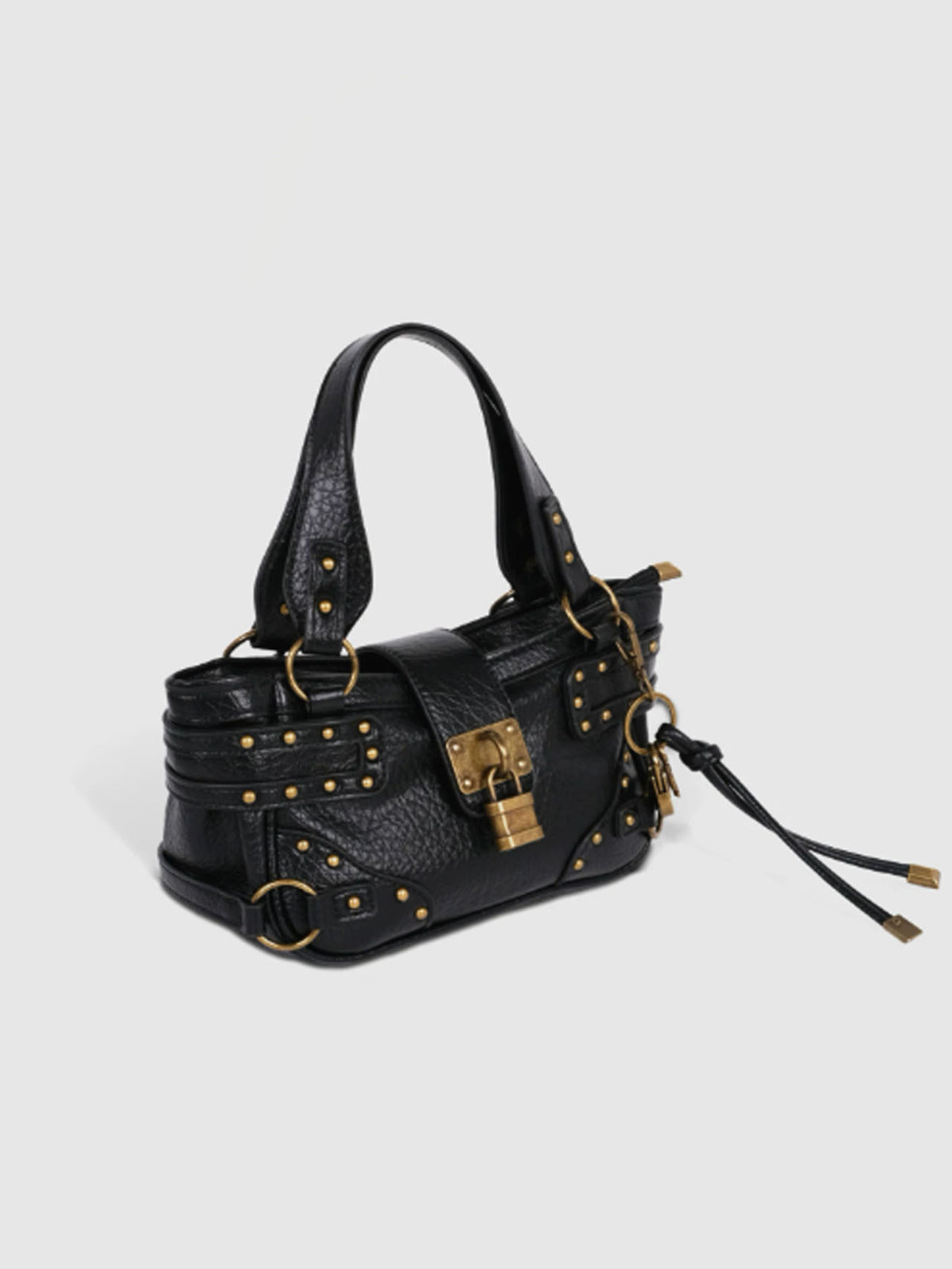 Bolso bandolera vintage con cierre de candado