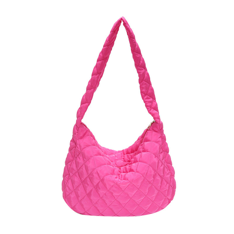 Winter Personalized Bags for Women Crossbody Bag with Rhombus Stitching Design Commuting C