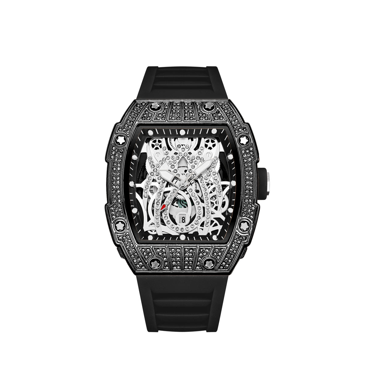 Montre à cadran squelette, unisexe