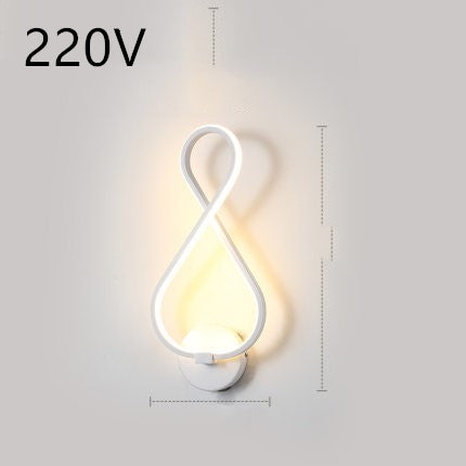 Nordische minimalistische LED-Wandleuchte