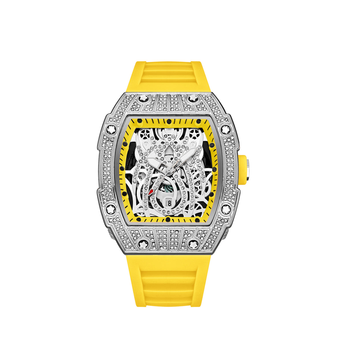 Montre à cadran squelette, unisexe