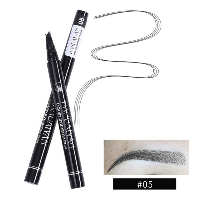 Crayon à sourcils pointe fourchette, résistant à l'eau