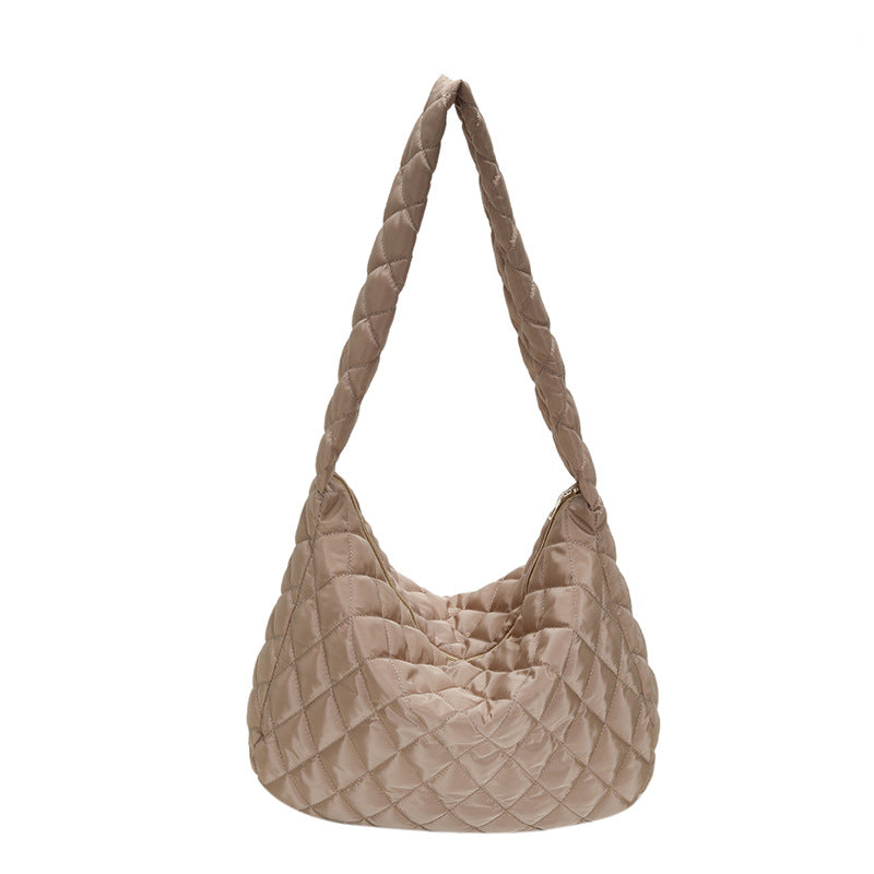 Winter Personalized Bags for Women Crossbody Bag with Rhombus Stitching Design Commuting C