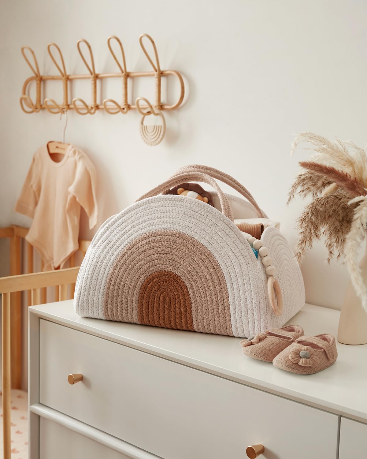 Cotton Rope Diaper Caddy Basket