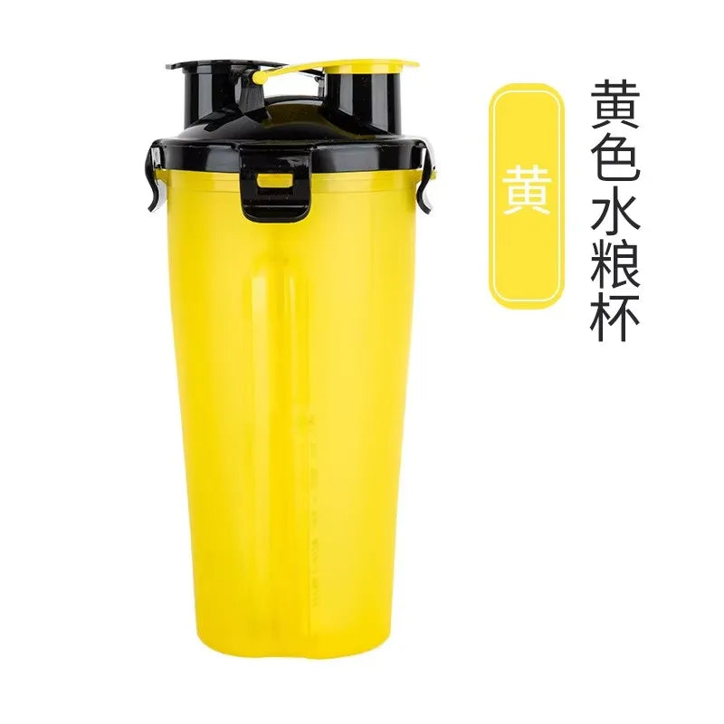 2-in-1 Silicone Slow-Feeder Bowl & Water Bottle