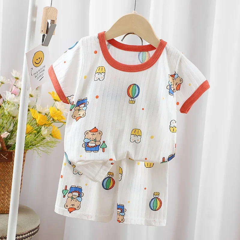 Baby Boys' Long Sleeve Pajama Set – Lightweight