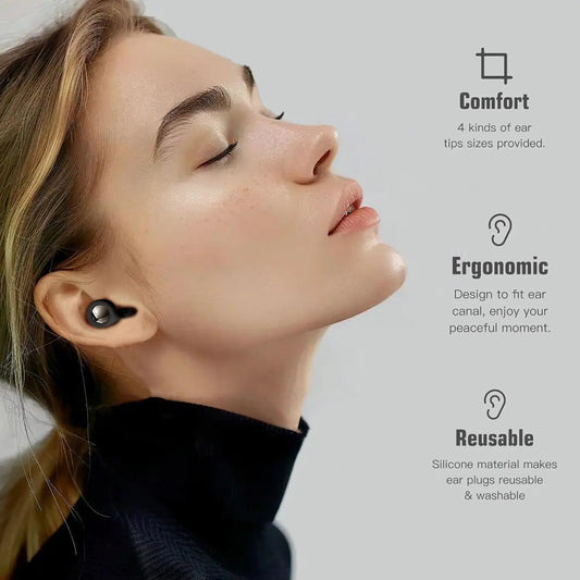 Reusable Silicone Noise-Cancelling Earplugs