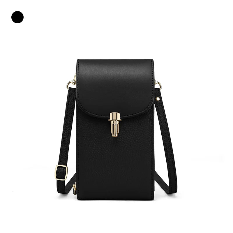 Genuine Leather Phone Crossbody Bag