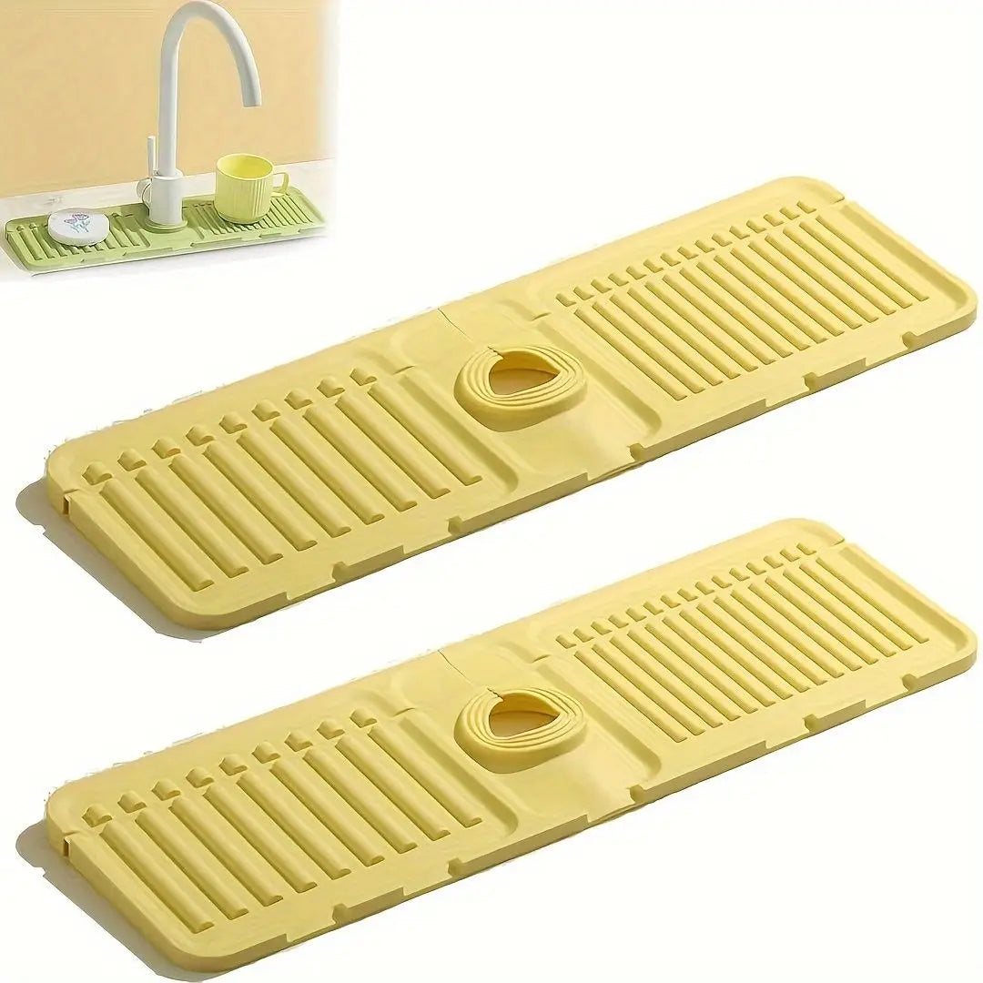 2-teiliges Silikon-Spritzschutz-Set für die Spüle