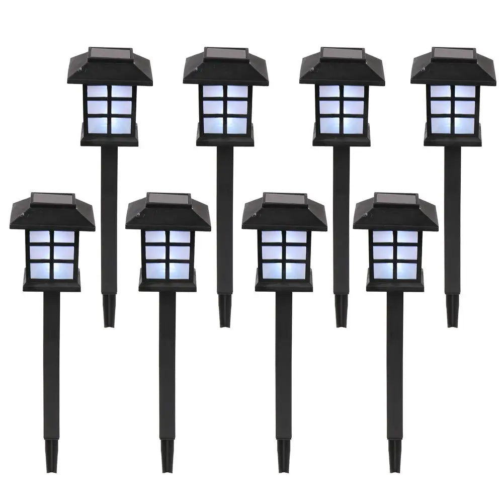 8-Pack Solar Lantern Path Lights