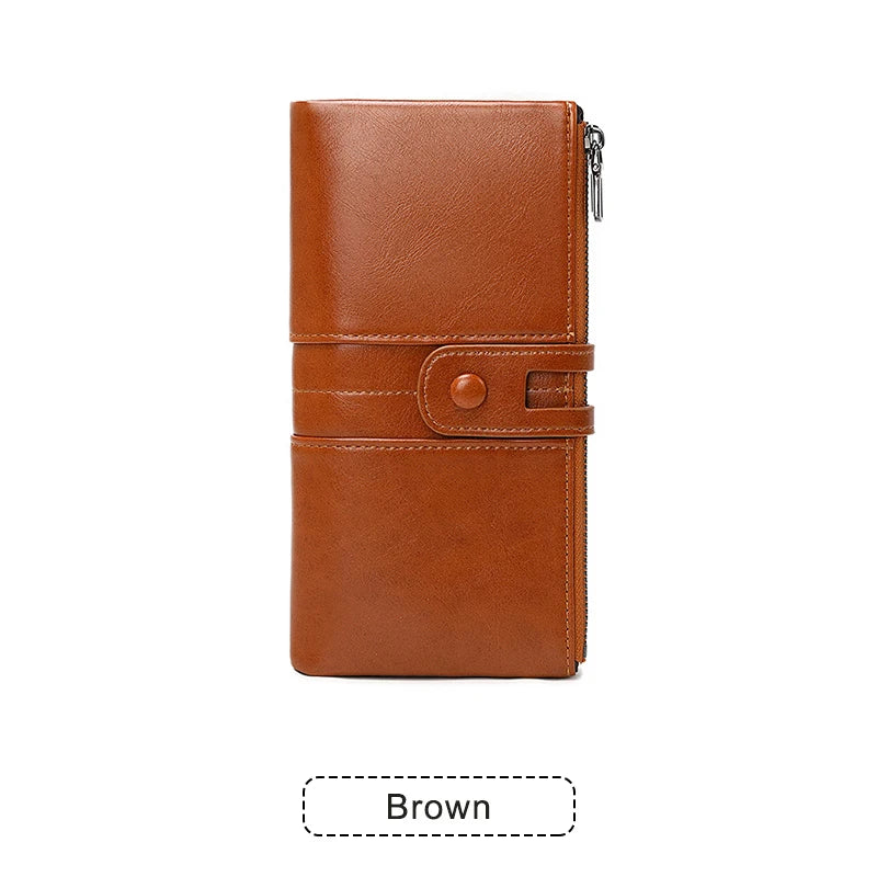 Women's RFID Long Wallet with Coin Pocket