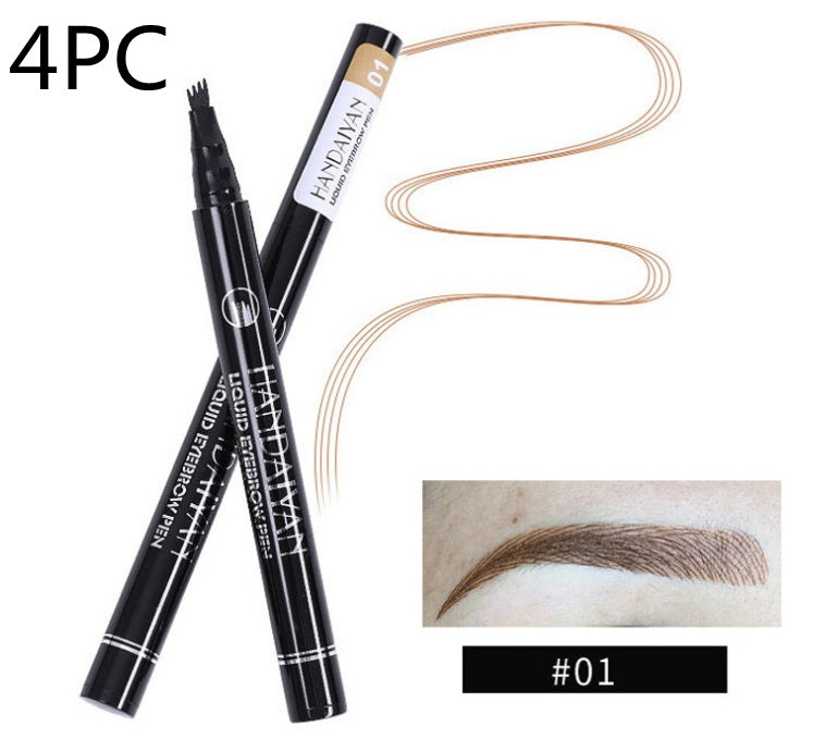 Crayon à sourcils pointe fourchette, résistant à l'eau