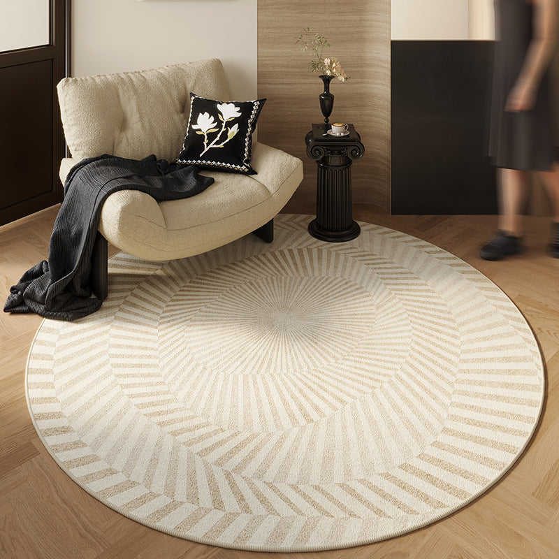 Tappeto rotondo in stile vintage francese